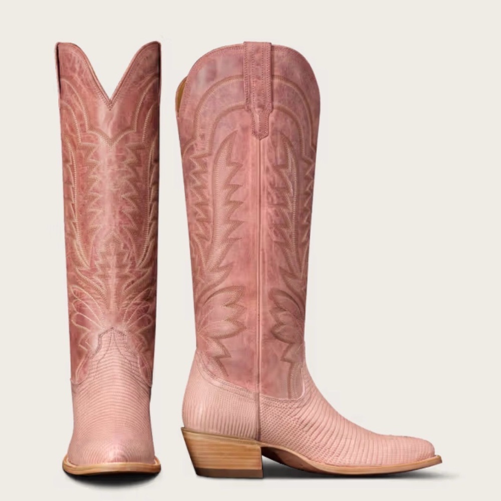 Tecovas - The Abby in Pink Frost Lizard